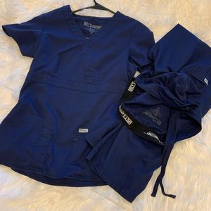 2 pairs navy scrubs Jockey Small Greys Anatomy XS